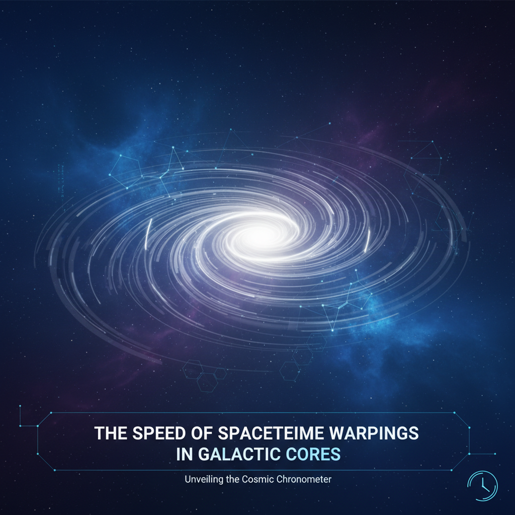 The Speed of Spacetime Warpings in Galactic Cores