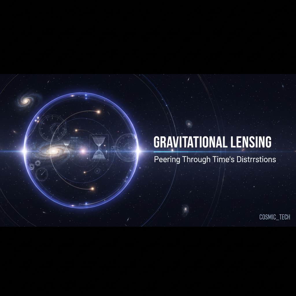 Gravitational Lensing: Peering Through Time's Distortions